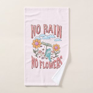 Conjunto De Toalhas Sem Chuva, Sem Flores Floral Inspiracional