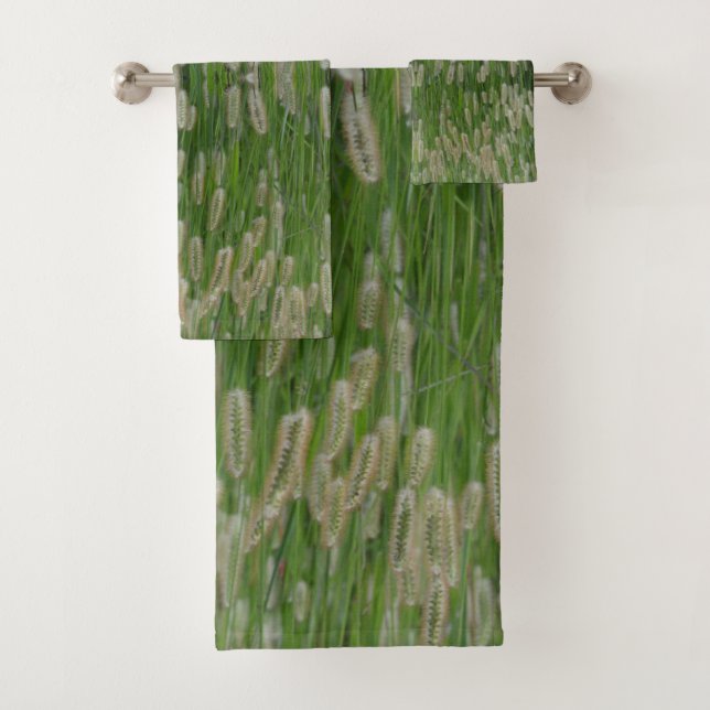 Conjunto De Toalhas Sementes De Grãos Verdes Altas (Insitu)