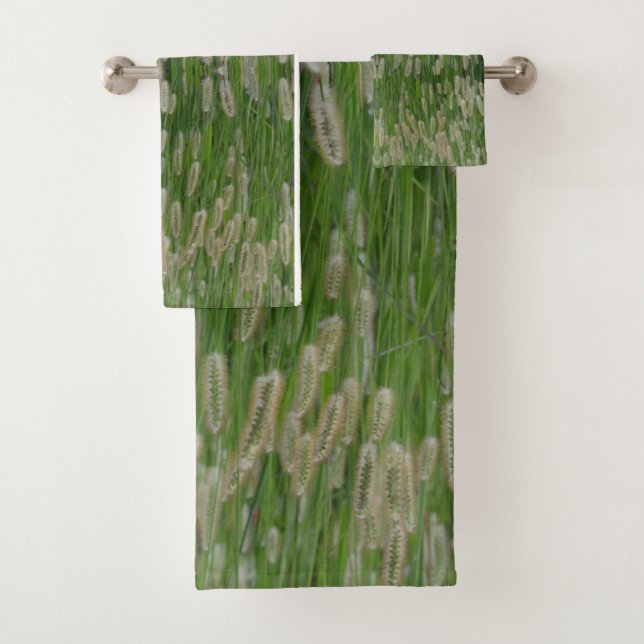 Conjunto De Toalhas Sementes De Grãos Verdes Altas (Insitu)