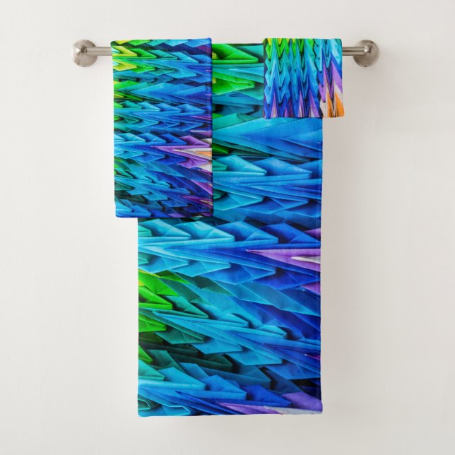 Conjunto De Toalhas Senbazuru ou mil origami guindam-se (Insitu)