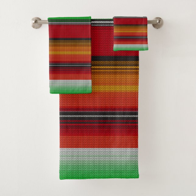 Conjunto De Toalhas Serape mexicano #6 (Insitu)
