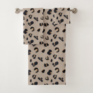 Conjunto De Toalhas Série de Impressão de Animais Tropicais e Folhagen