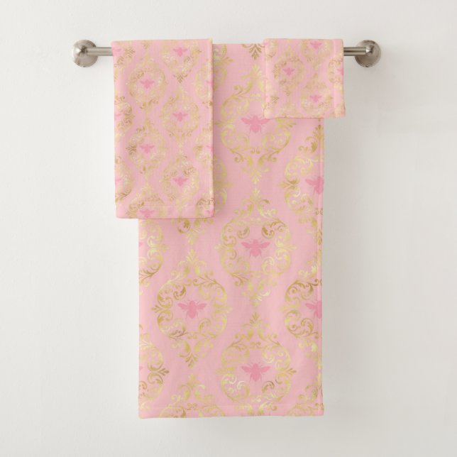 Conjunto De Toalhas Série Princesa Abelha Design #5   (Insitu)