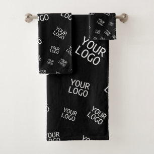 Conjunto De Toalhas Seu Design, foto ou logotipo de empresa é enviado