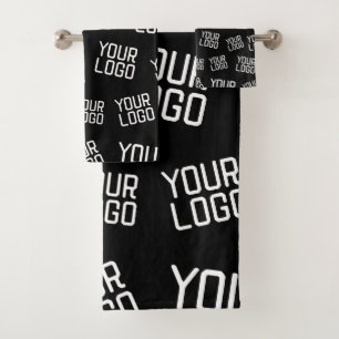 Conjunto De Toalhas Seu Design ou logotipo de empresa Colocação alea
