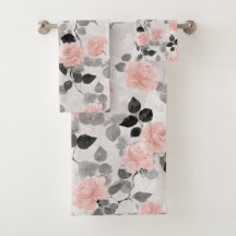 Shabby Chic Vintage Floral Rosas Cor-de-Rosa Elega