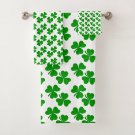 Conjunto De Toalhas shamrock Irish Primavera clover