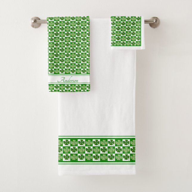 Conjunto De Toalhas Shamrocks Sortudos (Insitu)