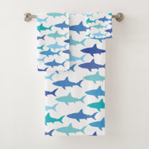 Sharks Silhuettes Shades de Azul