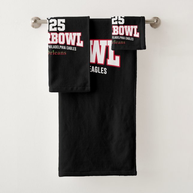 Conjunto De Toalhas Showdown da Super Bowl 2025 (Insitu)