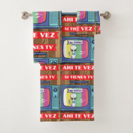 Conjunto De Toalhas si tienes tv ahi te vez