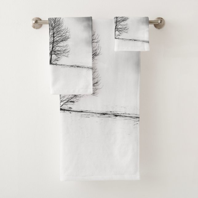 Conjunto De Toalhas Silhueta das árvores de inverno nº 2 (Insitu)