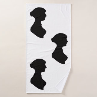 Conjunto De Toalhas Silhueta de Jane Austen