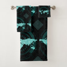 Silhueta do mapa do mundo