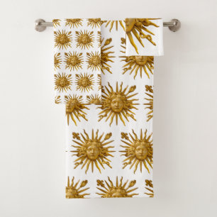 Conjunto De Toalhas Símbolo de Luís XIV o Rei Sol