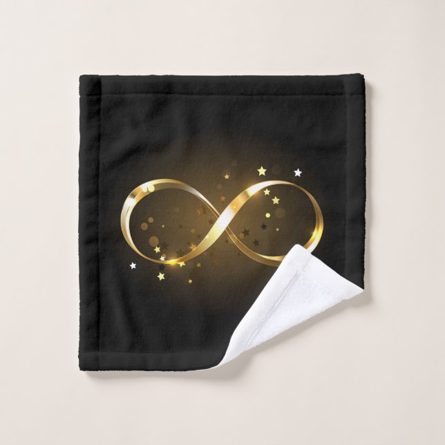 Conjunto De Toalhas Símbolo Infinity do ouro (Pano de lavar)