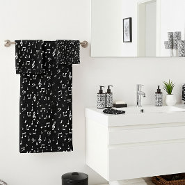 Conjunto De Toalhas símbolos musicais