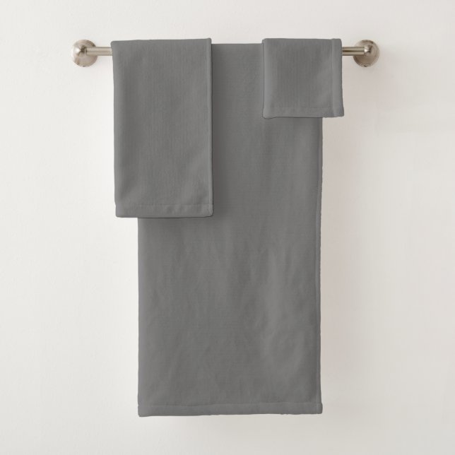 Conjunto De Toalhas Simple Grey Authority®  (Insitu)