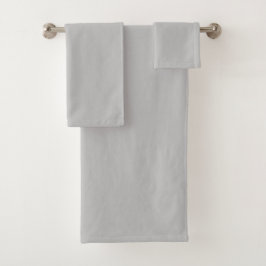 Conjunto De Toalhas Simple Light Grey Authority®