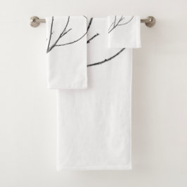 Conjunto De Toalhas Simplesmente um colibri em uma vara