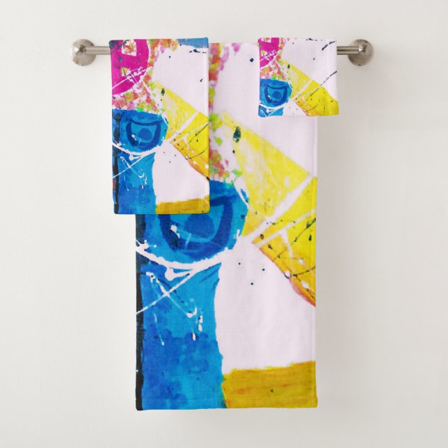 Conjunto De Toalhas Sinal de Paz Groovy Hippie (Insitu)