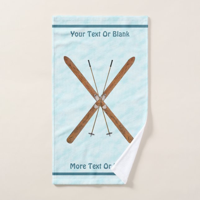 Conjunto De Toalhas Skis Entre Países Na Neve (Toalha de mão)