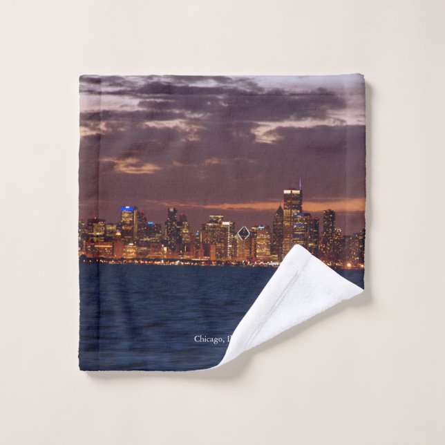 Conjunto de toalhas Skyline de Chicago (Pano de lavar)