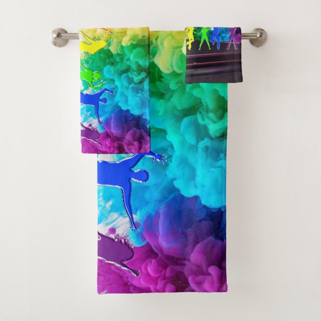 Conjunto De Toalhas SlipperyJoe's Dancing Pride Shadows gay presentes  (Insitu)