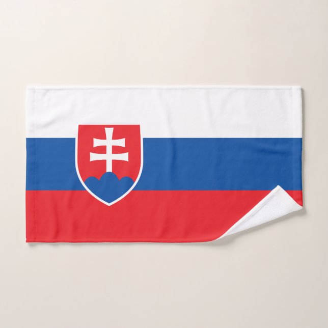 Conjunto De Toalhas Slovakia Flag (Toalha de mão)