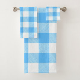 Conjunto De Toalhas Slow-Living Summer Sky Check