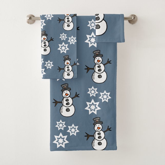 Conjunto De Toalhas Snowman (Insitu)