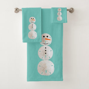 Conjunto De Toalhas Snowman de dólar de areia