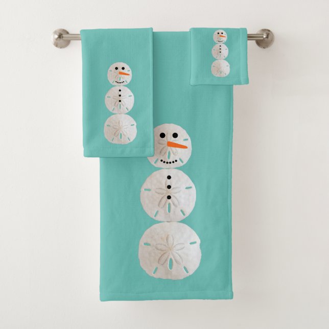 Conjunto De Toalhas Snowman de dólar de areia (Insitu)