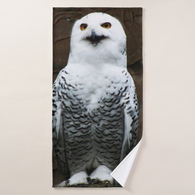 Conjunto De Toalhas Snowy Owl btcna (Toalha de Banho)