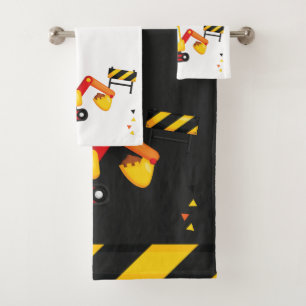Conjunto De Toalhas Sob a construção extravator personalizado