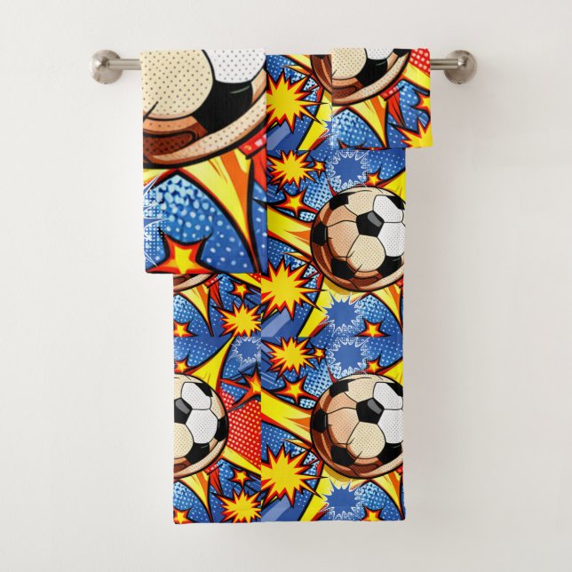 Conjunto De Toalhas Soccer Burst (Insitu)