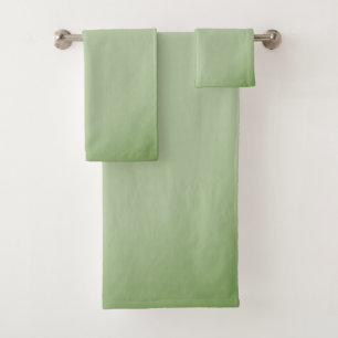 Conjunto De Toalhas Solid Jade Green Celadon 
