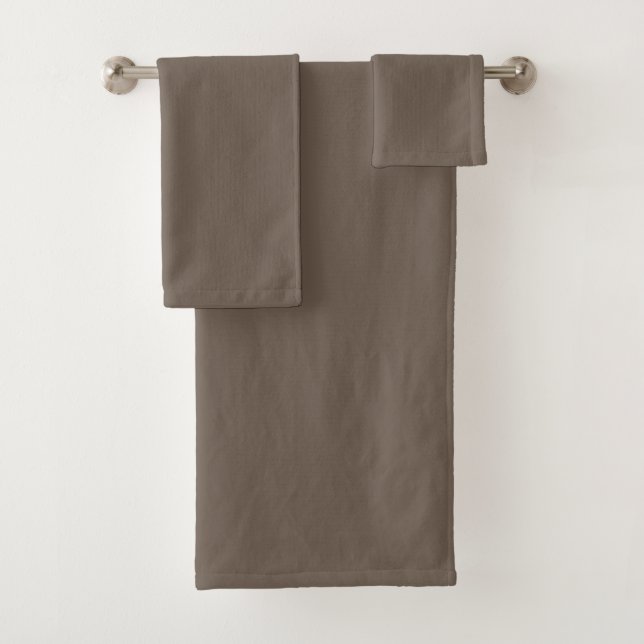 Conjunto De Toalhas Solid Milky Brown Three Piece (Insitu)
