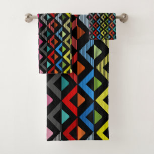 Conjunto De Toalhas Sombreamento de Metade Ouros
