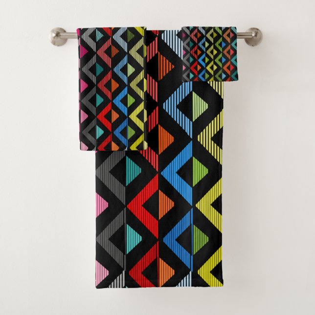 Conjunto De Toalhas Sombreamento de Metade Ouros (Insitu)