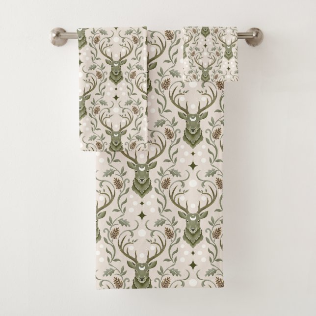 Conjunto De Toalhas Sonhando com Veados (Insitu)