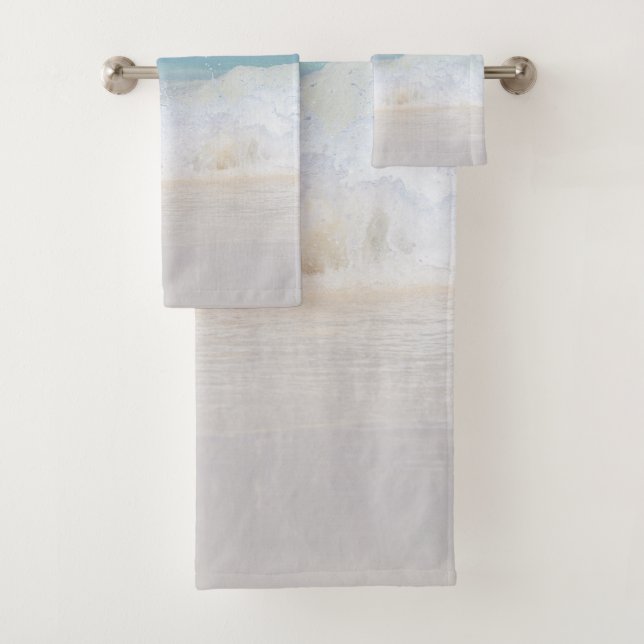 Conjunto De Toalhas Sonho de Praia do Oceano Caribenho 6 (Insitu)