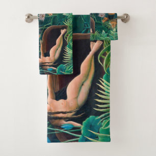 Conjunto De Toalhas Sonho em Floresta Selvagem Exótica