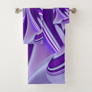Conjunto De Toalhas Sonhos de Arco-Íris de Flor Roxo
