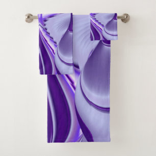 Conjunto De Toalhas Sonhos de Arco-Íris de Flor Roxo