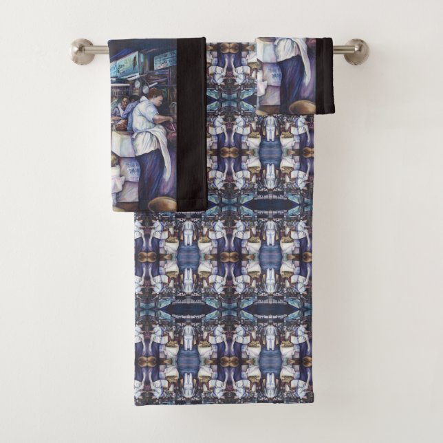 Conjunto De Toalhas Sopa de Cabeça de Peixe, Singapura (Insitu)