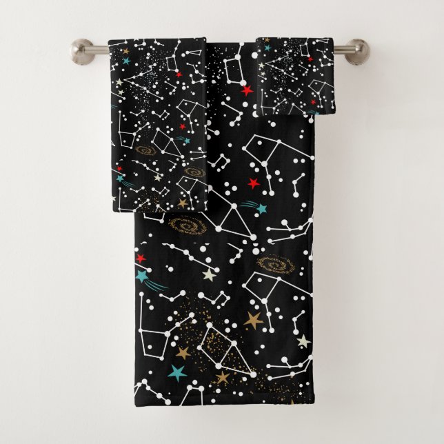 Conjunto De Toalhas Space Pattern Towel (Insitu)