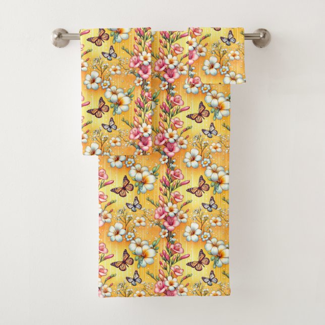 Conjunto De Toalhas Spring Floral  (Insitu)