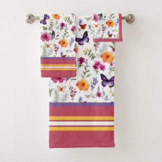 Conjunto De Toalhas Spring Flowers