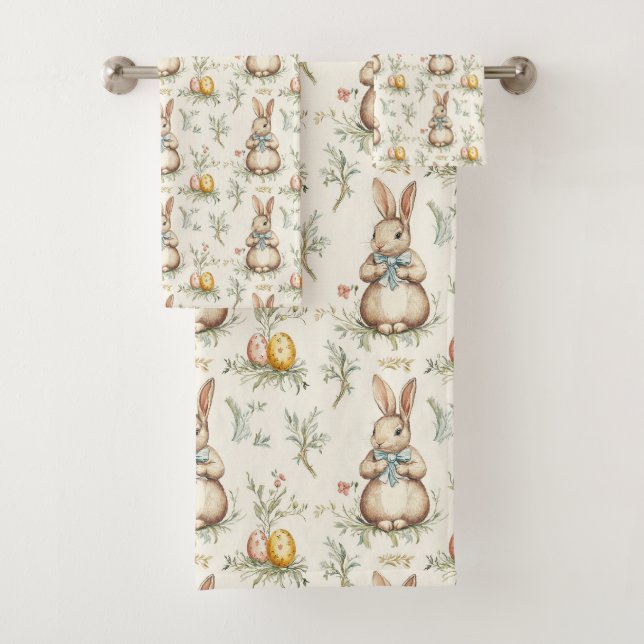 Conjunto De Toalhas Springtime Bunny Bliss (Insitu)